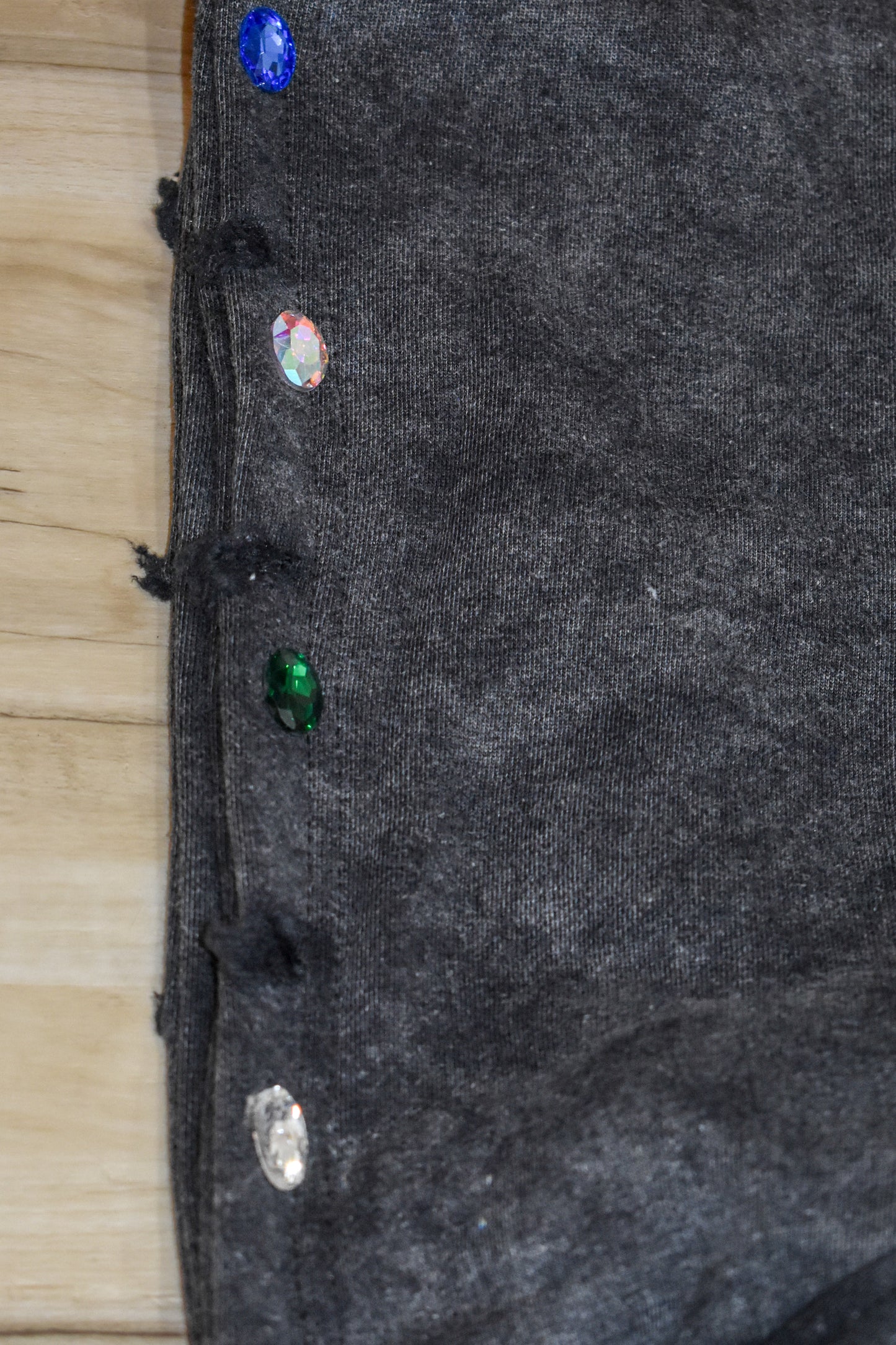 Black Victory Lane Rhinestone Jacket